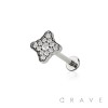 CLOVER (FLOWER) THREADLESS (PUSH IN) 316L SURGICAL STEEL LABRET SET